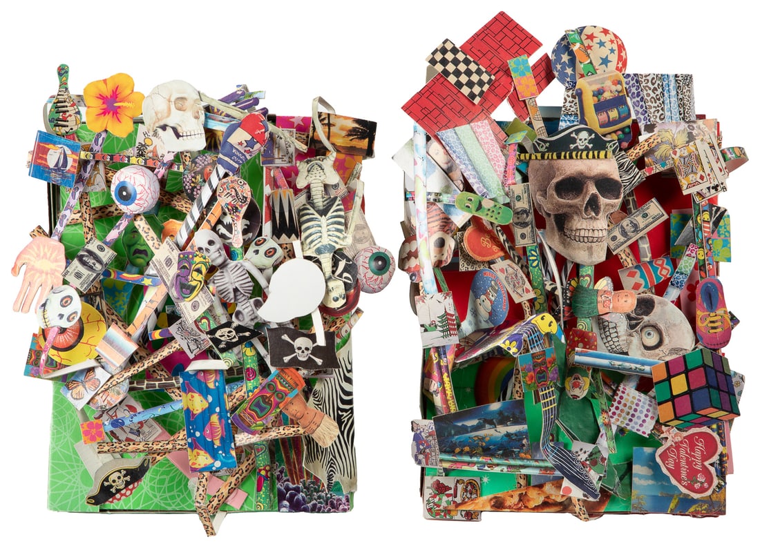 MAR, Pepe (Mexican-American, b. 1977). Two Untitled Collage... (1 of 1)