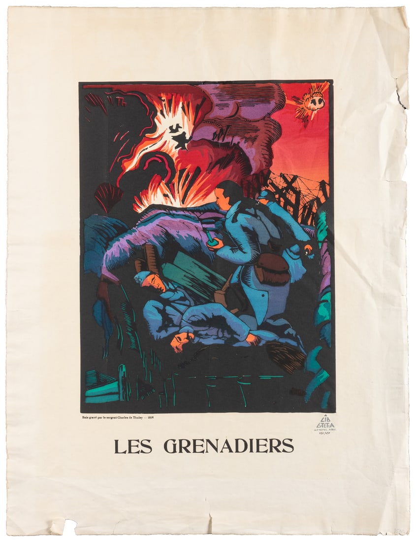 [WORLD WAR I]. Two French War Posters. 1916, 1917. Two lith... (1 of 2)