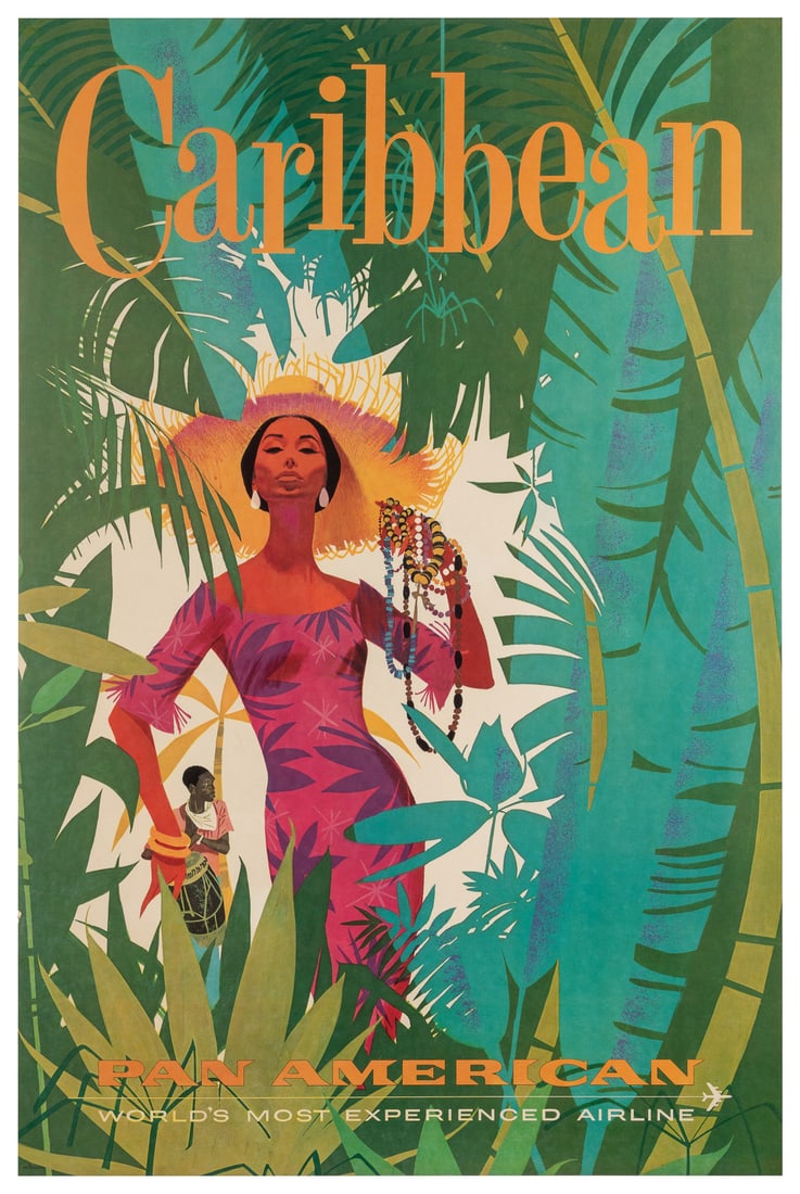 Caribbean / Pan American. Circa 1960s. Offset lithograph de... (1 of 1)