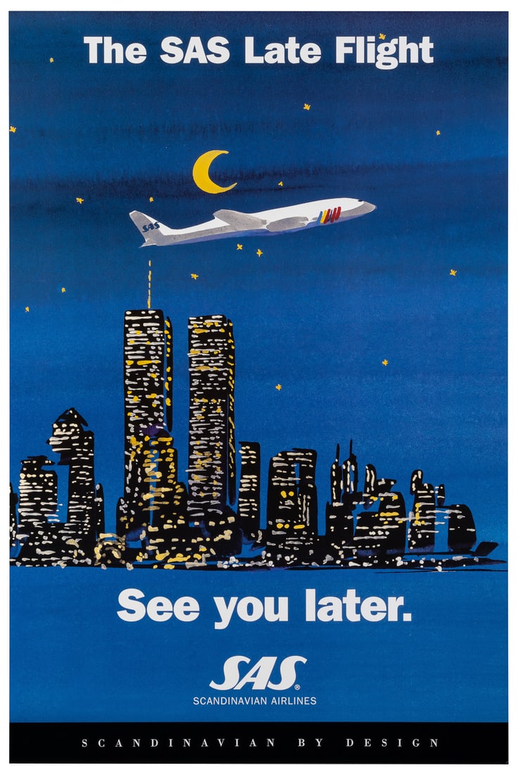 The SAS Late Flight / See You Later. Circa 1997. Offset lit... (1 of 1)