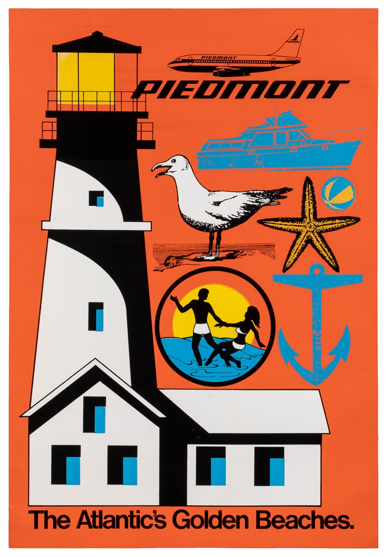 Piedmont / The Atlantic’s Golden Beaches. Circa 1960s. Colo... (1 of 1)