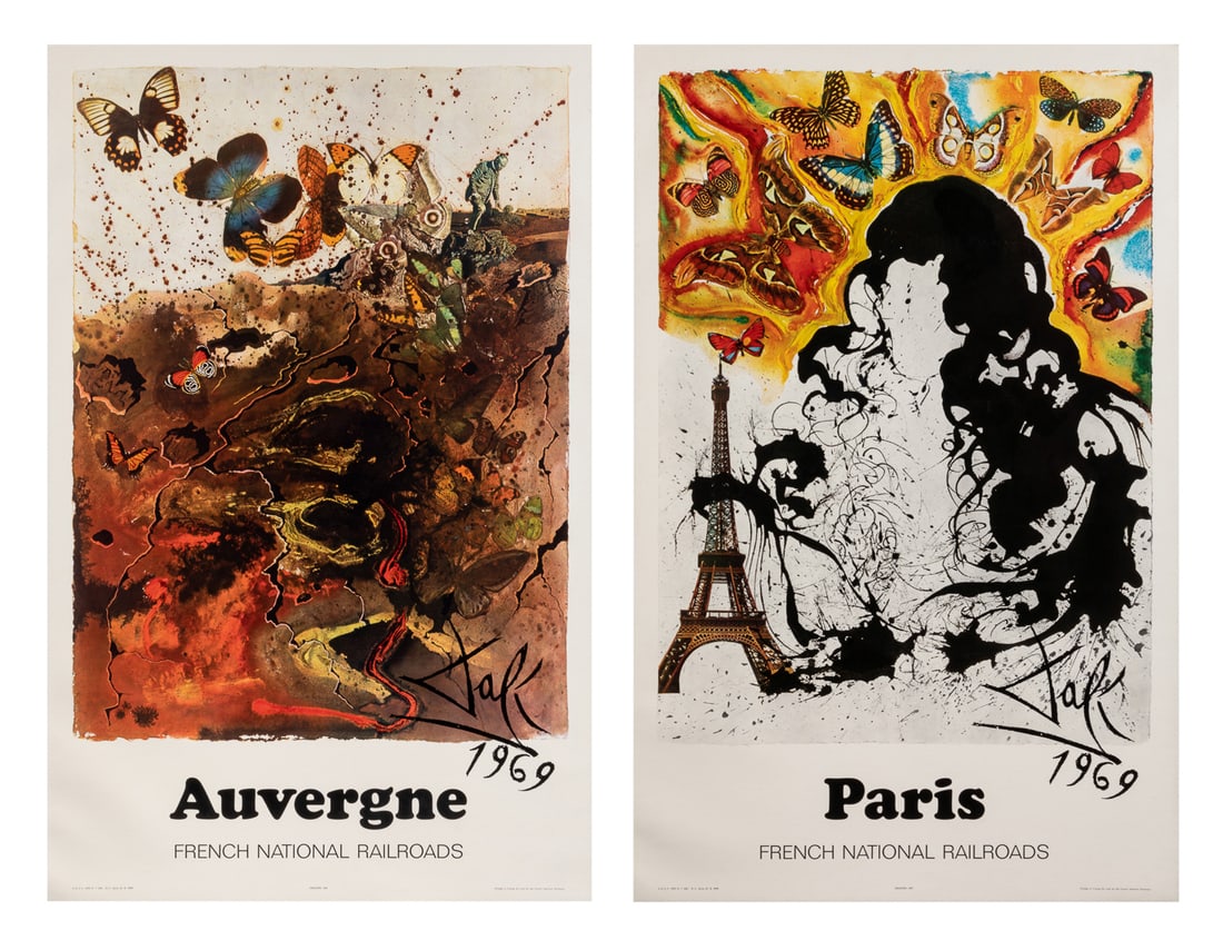 DALI, Salvador (1904-1989). French National Rail Roads. Two... (1 of 3)