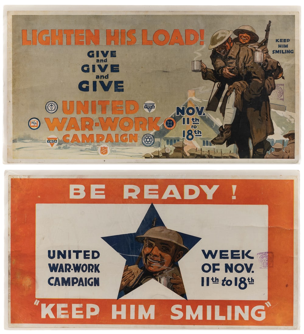 [WORLD WAR I]. Two horizontal War Work Campaign posters. 19... (1 of 3)