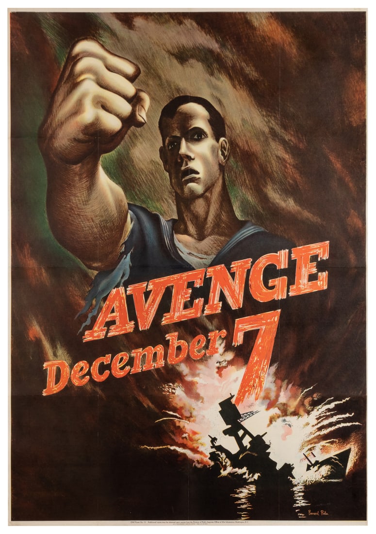 PERLIN, Bernard (1918 – 2014). Avenge December 7. 1942. U.S... (1 of 1)