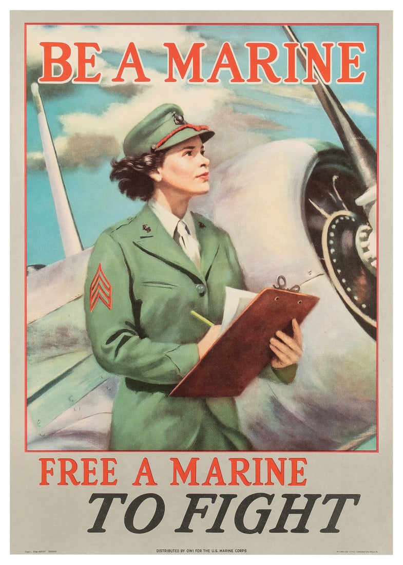 Be A Marine / Free a Marine to Fight. 1942. Philadelphia: M... (1 of 1)