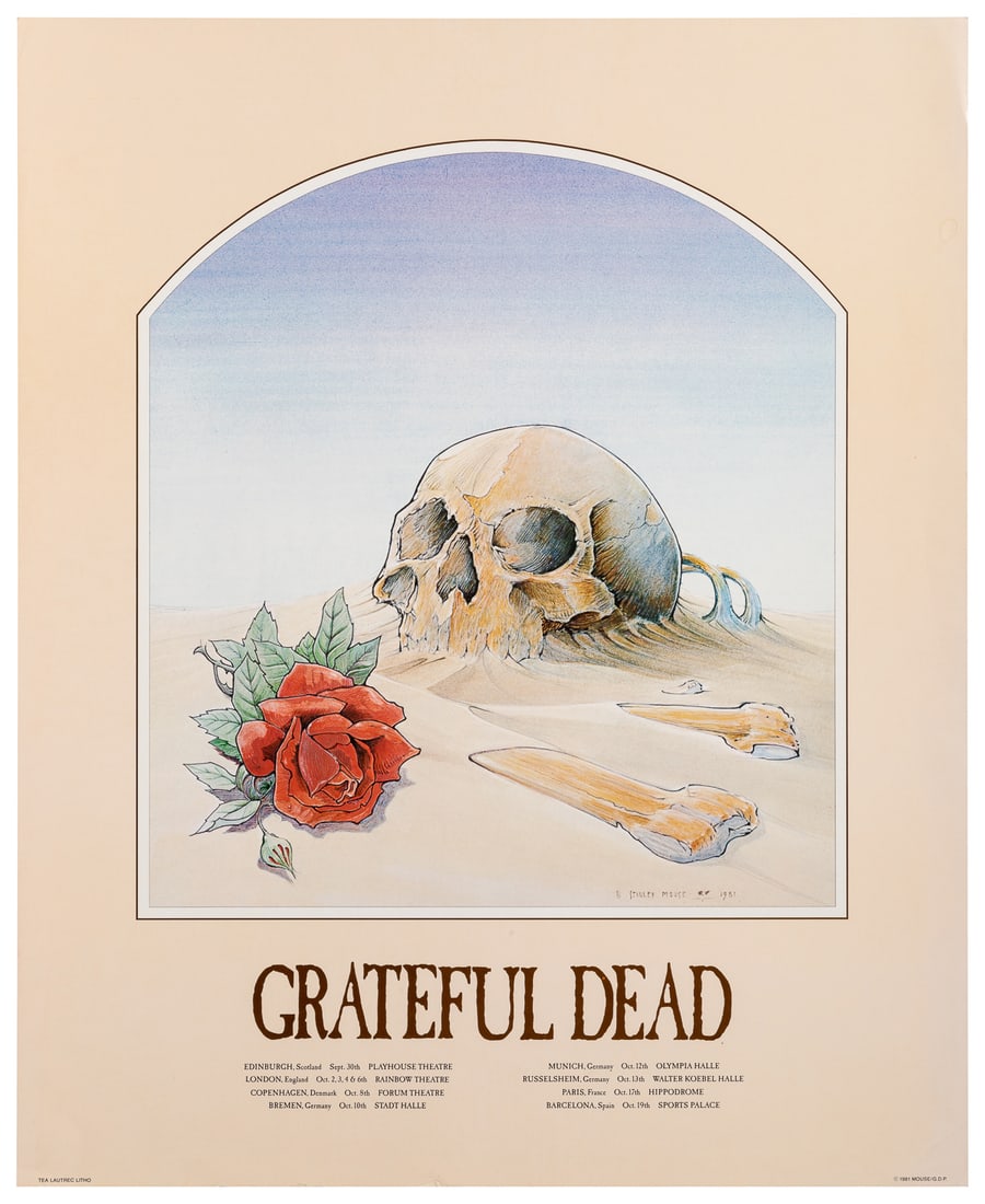 MOUSE, Stanley (b. 1940). Grateful Dead 1981 European Tour.... (1 of 1)
