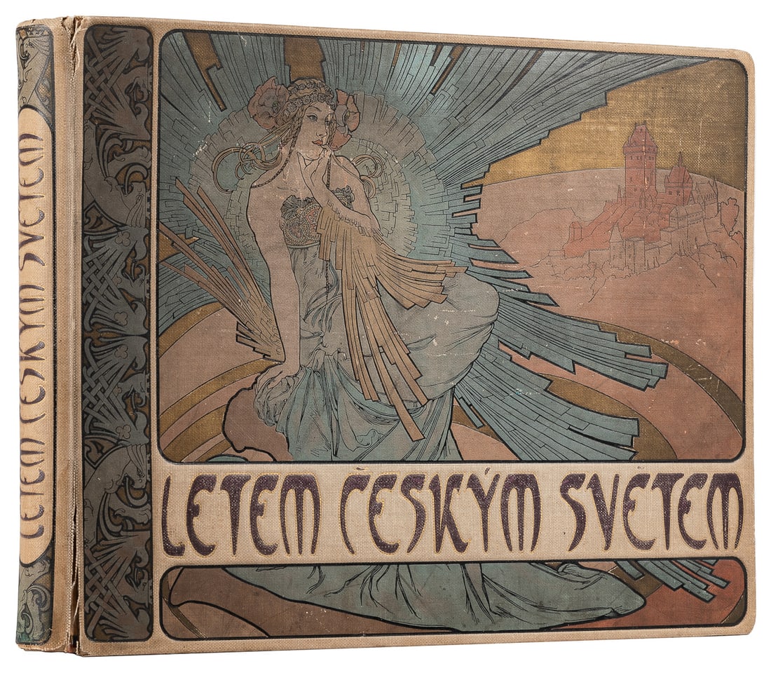 MUCHA, Alphonse (1860-1939), [cover designer]. Letem Ceskym... (1 of 2)