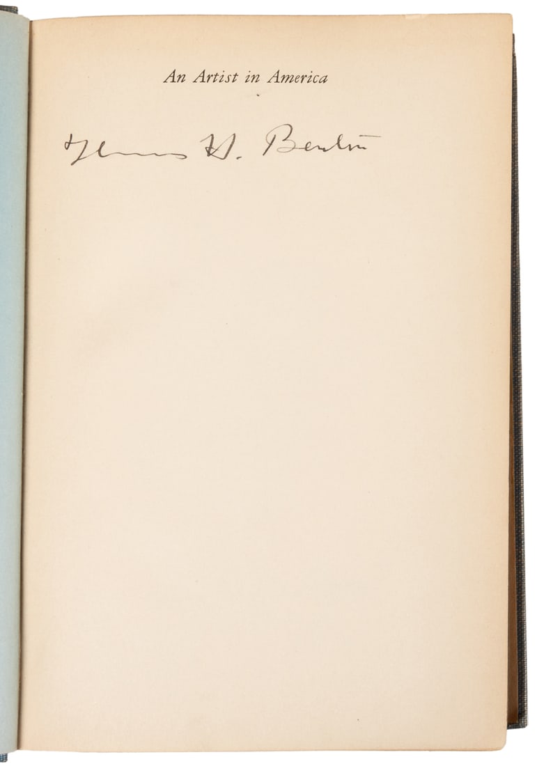 [ART]. BENTON, Thomas Hart (1889-1975). An Artist in Americ... (1 of 2)