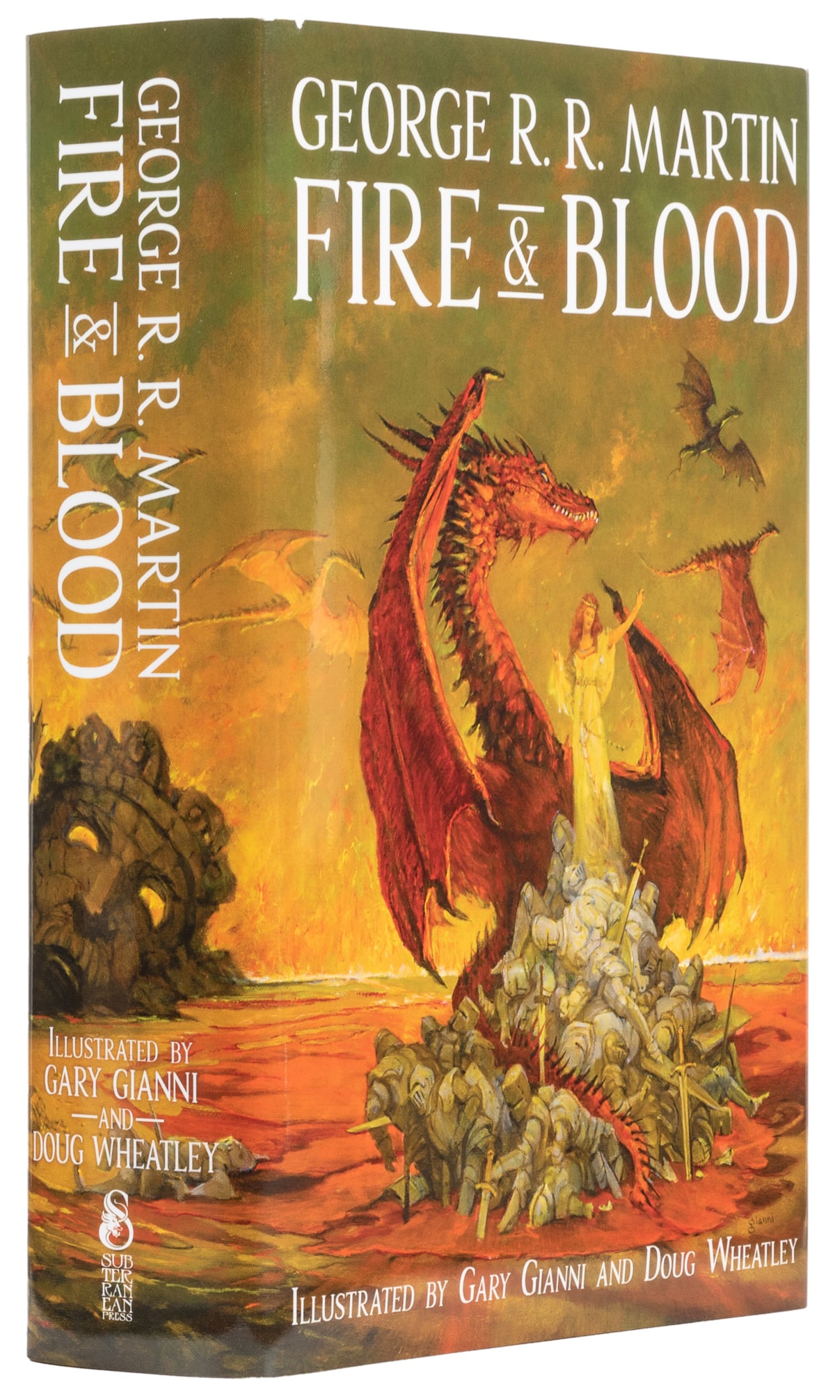 MARTIN, George R. R. (b. 1948). Fire & Blood. [Burton, MI:]...: MARTIN, George R. R. (b. 1948). Fire & Blood. [Burton, MI:] Subterranean Press, 2019. Thick 8vo. Illustrated throughout in color or black and white. [xii], [1]-[720], [5, blank] pp. Publisher’s 
