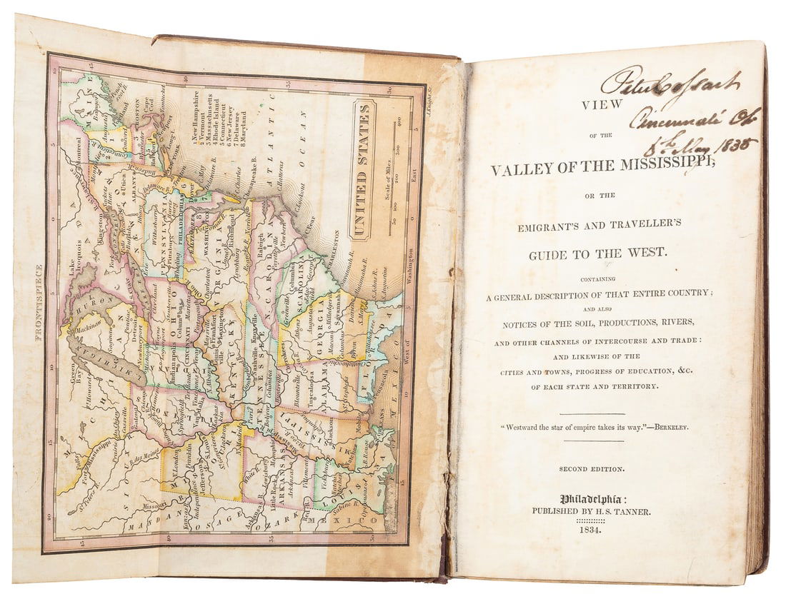 [MISSISSIPPI VALLEY]. [BAIRD, Robert. (1798-1863)]. View of... (1 of 2)