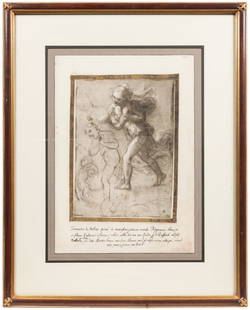 [PRINTS]. Group of Four Prints. N.d. Offset lithograph repr...: [PRINTS]. Group of Four Prints. N.d. Offset lithograph reproductions on wove paper. Includes a pastoral scene (after) Raphael de Urbinas [and] a botanical print [and] an Italian renaissance stylized i