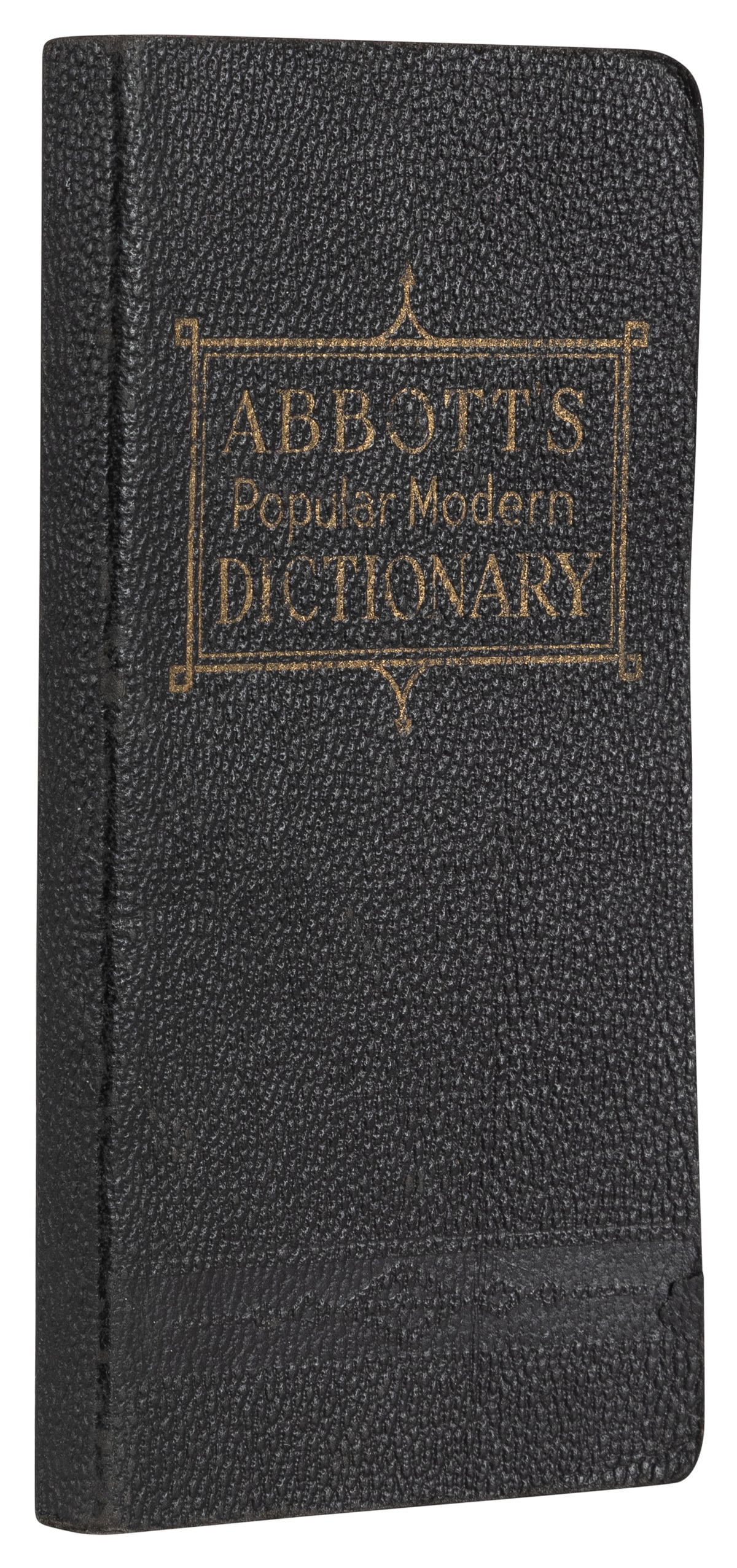 Mind-Reading Pocket Dictionary. A vest-sized copy of Abbott...: Mind-Reading Pocket Dictionary. A vest-sized copy of Abbott’s Popular Modern Dictionary (Racine: Whitman, 1943) which a mentalist/mind-reader may hand out and is able to guess which guide word a