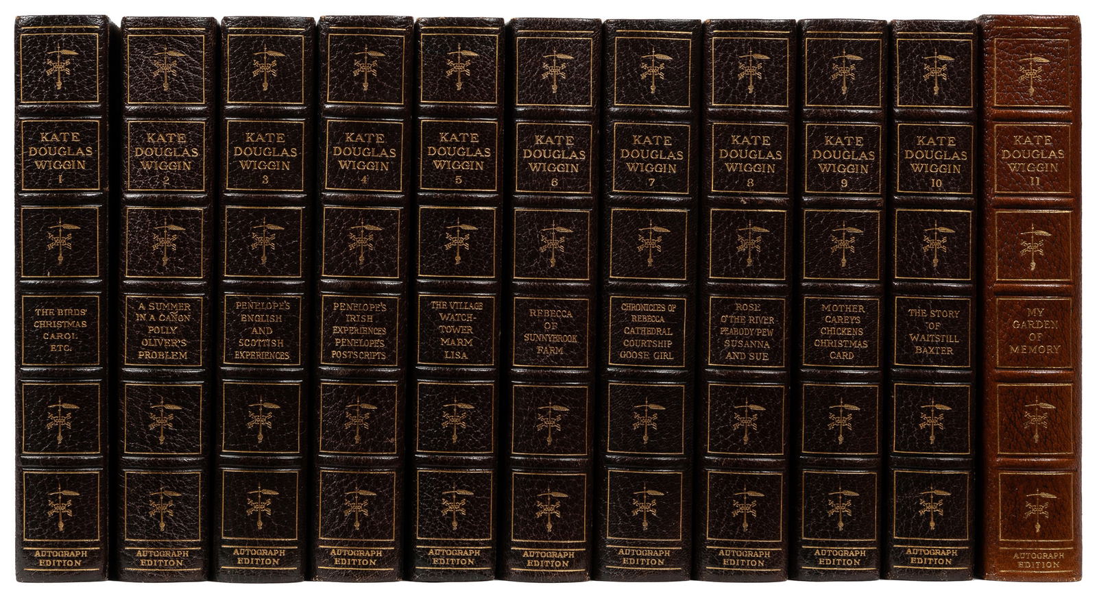 [FINE BINDINGS]. WIGGIN, Kate Douglas (1856-1923). The Writ... (1 of 1)