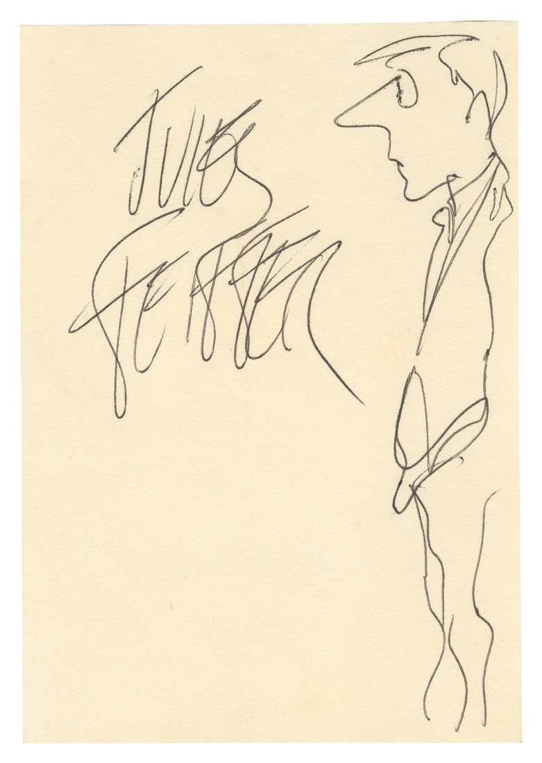 FEIFFER, Jules (b. 1929). Signed Original Drawing. [Ca. 197... (1 of 1)