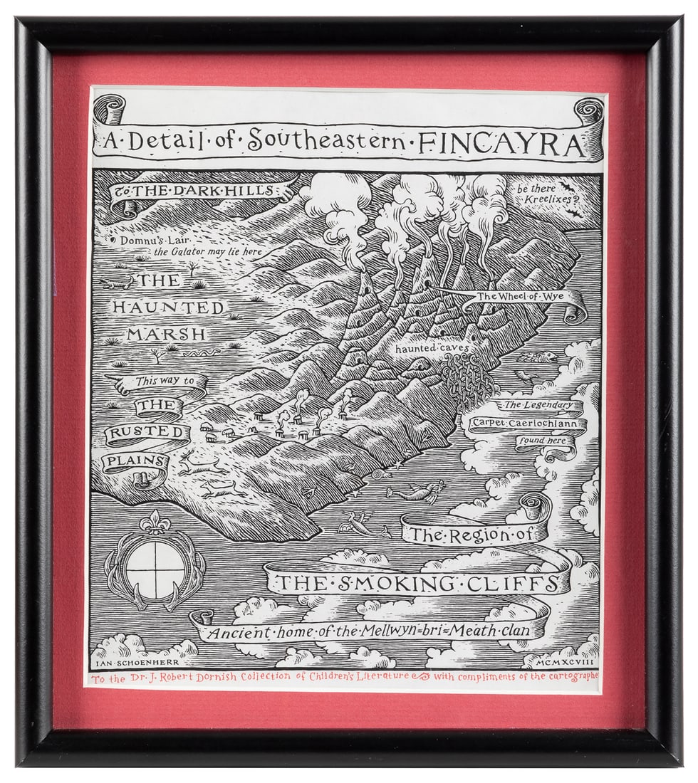 SCHOENHERR, Ian. “A Detail of Southeastern Fincayra” Origin... (1 of 1)