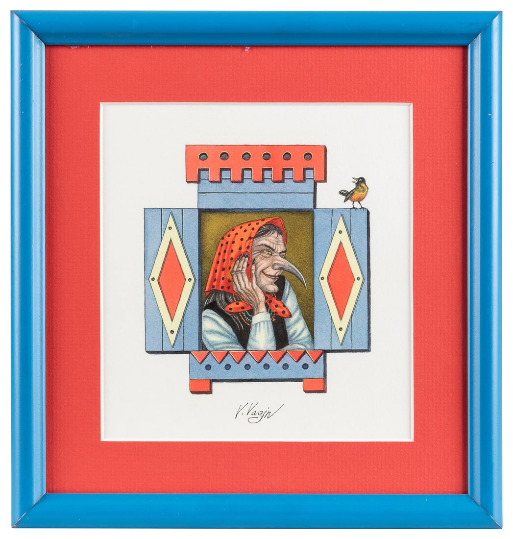 VAGIN, Vladimir (b. 1937). Rear Cover Artwork Depicting Bab... (1 of 1)