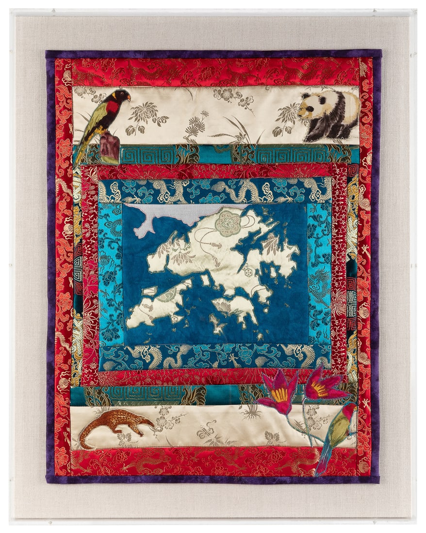 YORINKS, Adrienne. Original Pictorial Handsewn Cloth Quilt ... (1 of 1)