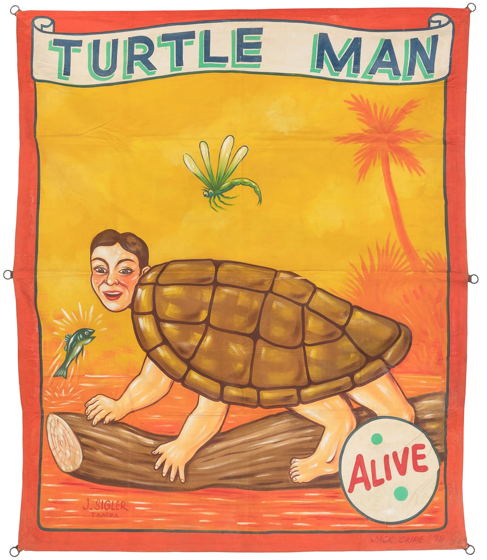 CRIPE, Jack (“Tattoo Jack”) (1918-1992). Turtle Man Sidesho... (1 of 1)