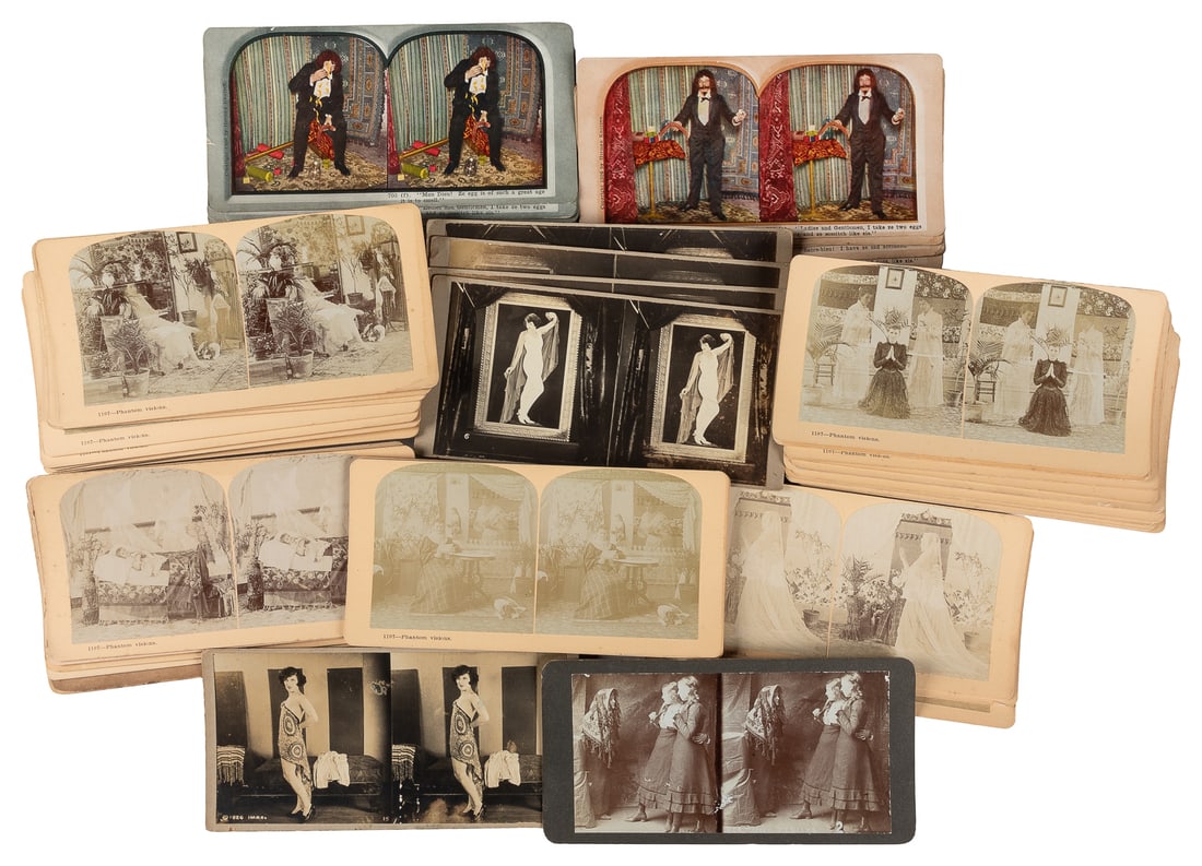  [SPIRIT PHOTOS]. Collection of Spirit Photo Stereoview Card... (1 of 3)