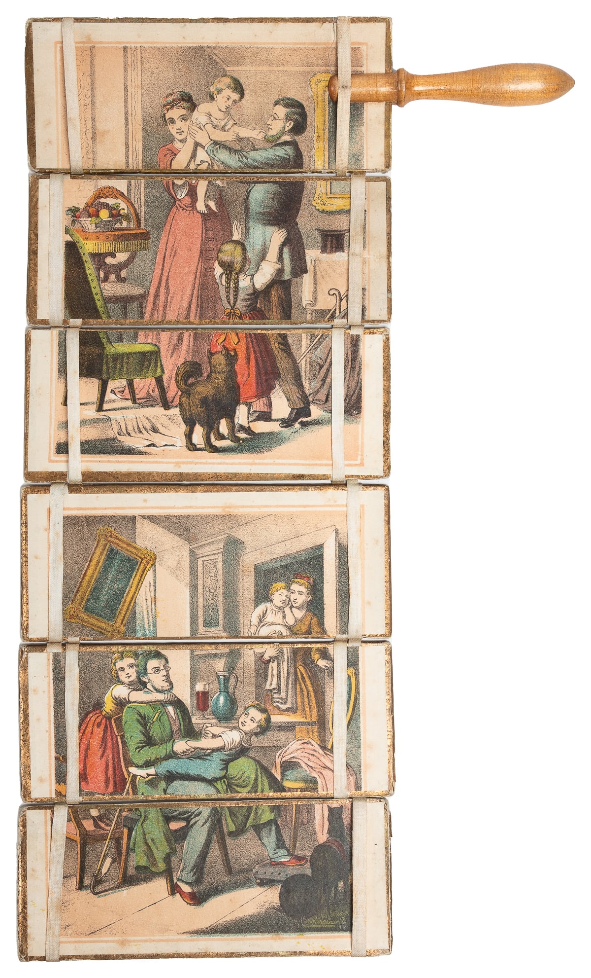 Jacob’s Ladder Novelty Toy. France [?], ca. 1870s. Lithogra... (1 of 2)