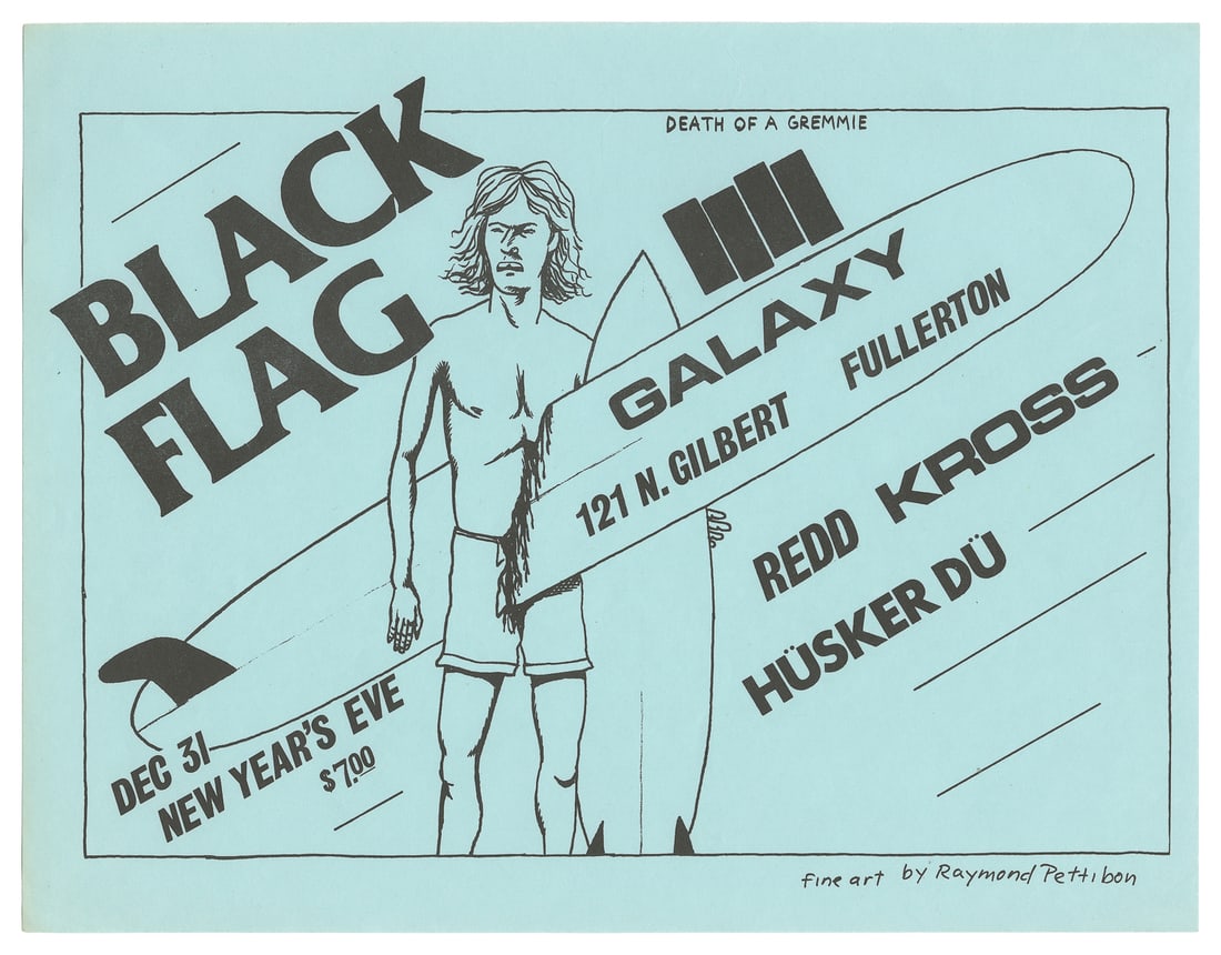 PETTIBON, Raymond (American, b. 1957). Black Flag with Red ... (1 of 1)