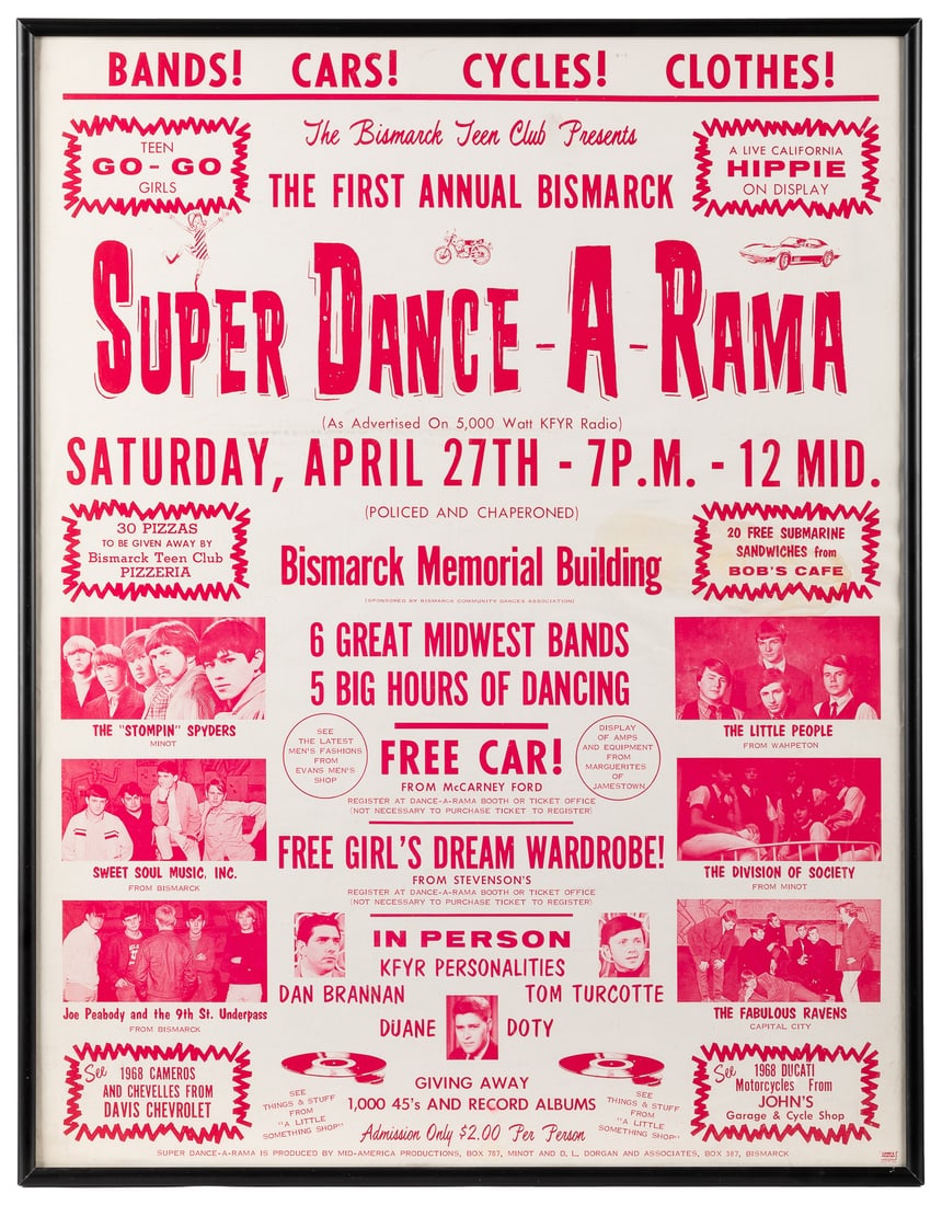 Super Dance-A-Rama. Circa 1968. Offset lithograph poster. “... (1 of 1)