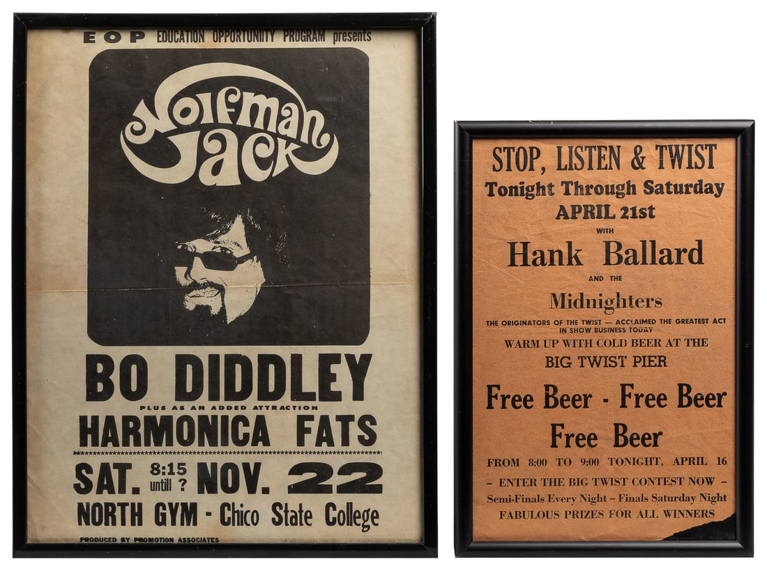 [ROCK & BLUES MUSIC]. Two Flyers. Circa 1960s. Two posters ... (1 of 1)