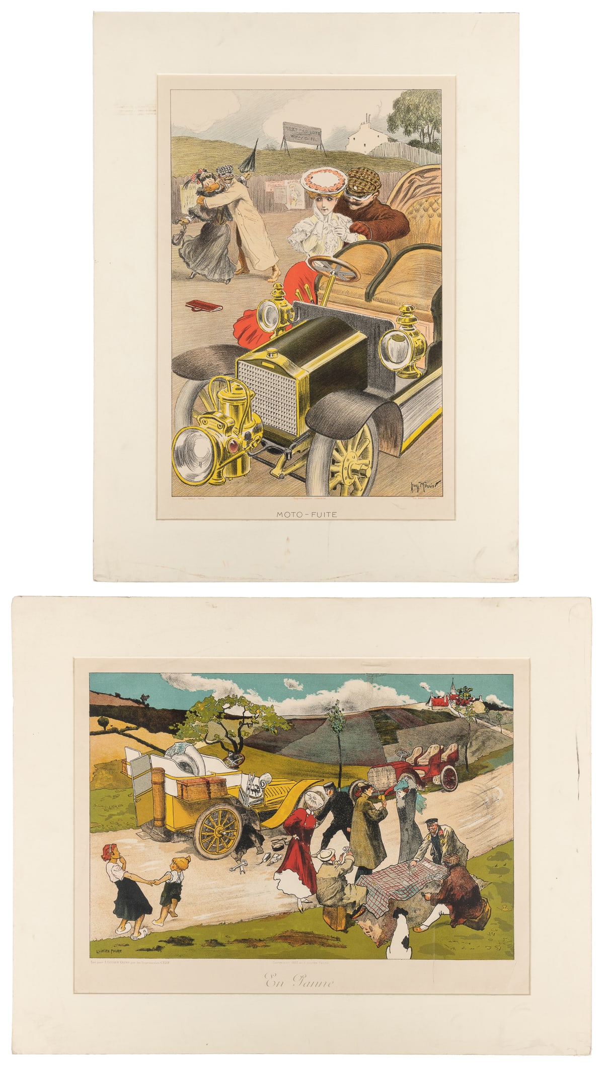 [AUTOMOBILES]. FAURE, Lucien and MEUNIER, Georges. Pair of ... (1 of 3)