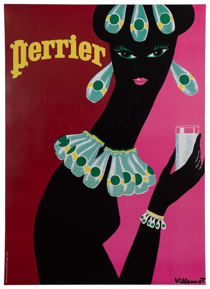 VILLEMOT, Bernard (1911 - 1989). Perrier. Circa 1970s. Colo... (1 of 1)