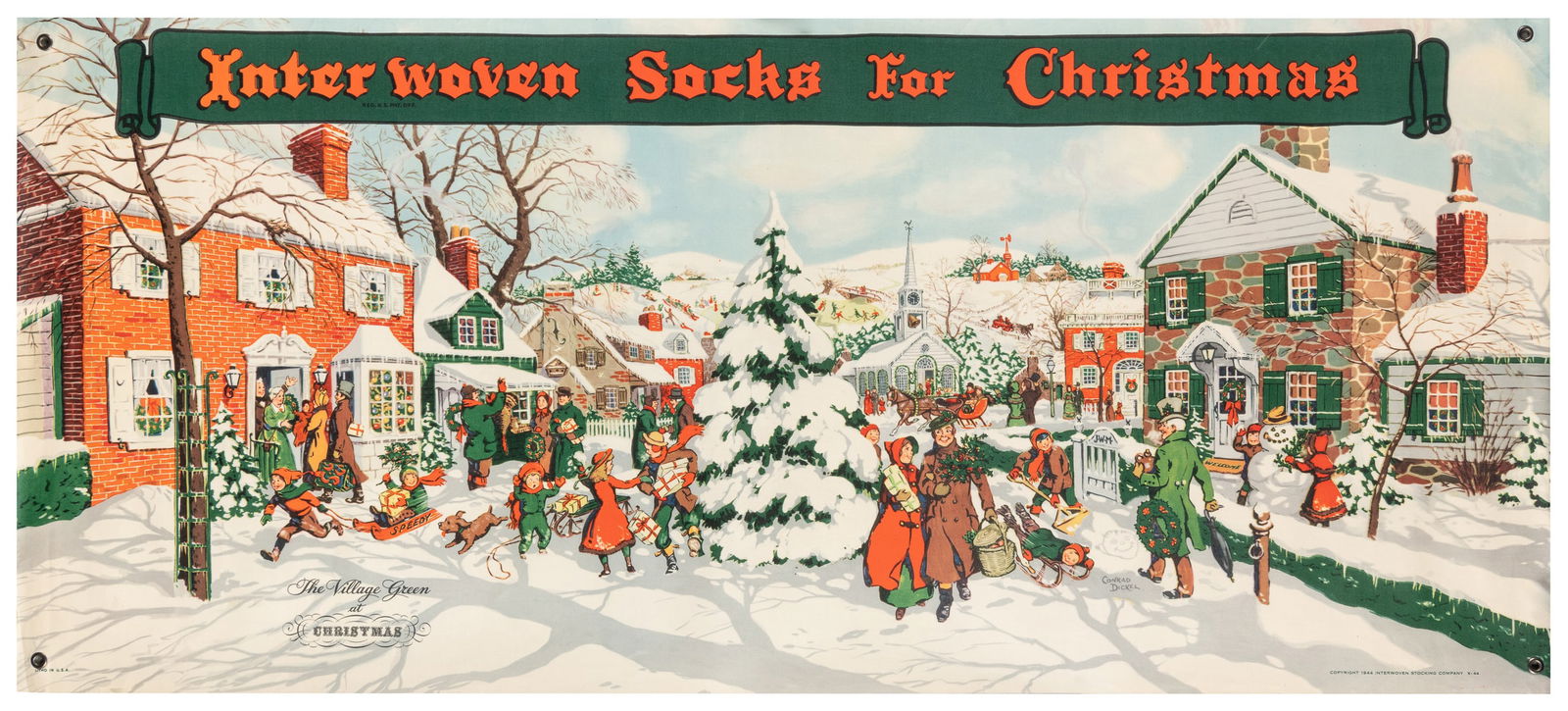 DICKEL, Conrad (1894-1993). Interwoven Socks for Christmas ... (1 of 1)