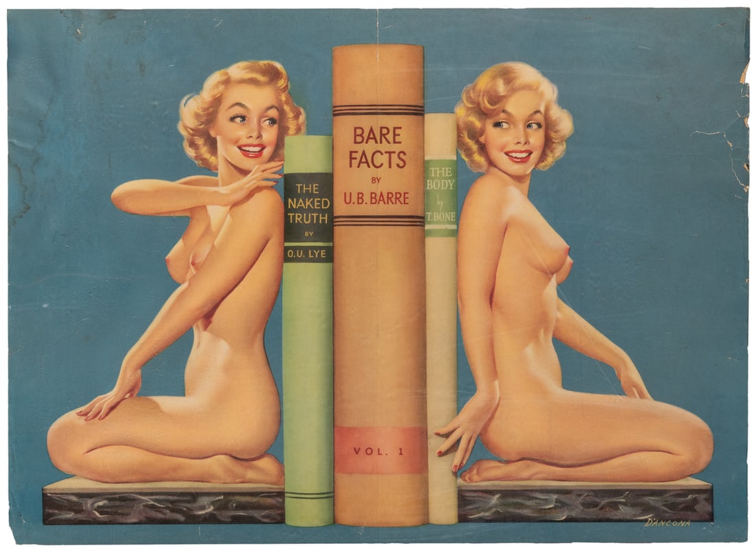 D’ANCONA, Edward. Book Ends. Circa 1950s. Offset lithograph... (1 of 1)