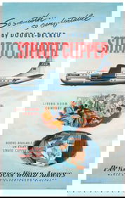 “Strato” Clipper / Pan American World Airways. 1951. Poster...