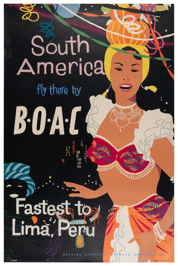 South America / Fly There by BOAC / Fastest to Lima, Peru. ... (1 of 1)