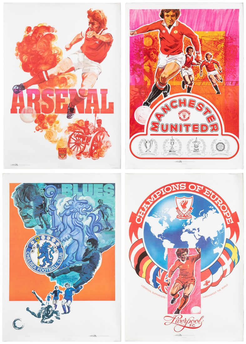 [EPL]. Four Football/Soccer Team Posters. Circa 1970s. Nott... (1 of 5)