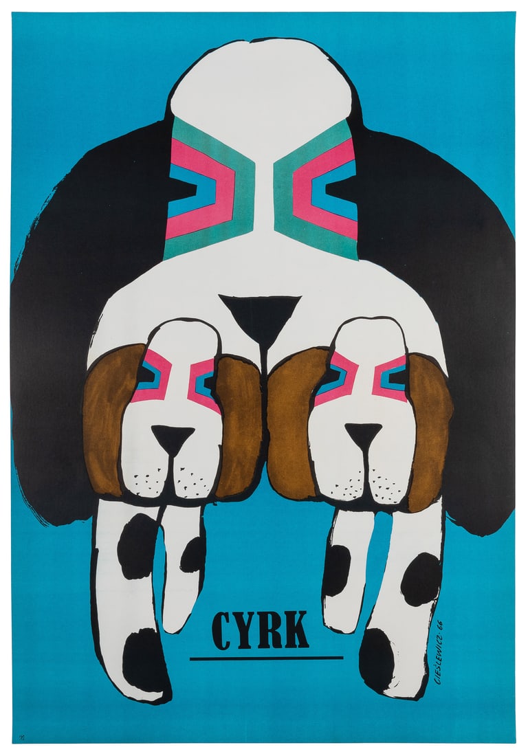 CIESLEWICZ, Roman (1930 - 1996). Cyrk. 1966. Lithograph. Po... (1 of 1)