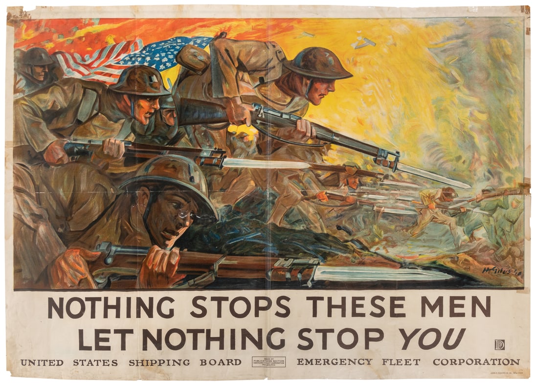 GILES, Howard E (1876 – 1955). Nothing Stops These Men / Le... (1 of 1)