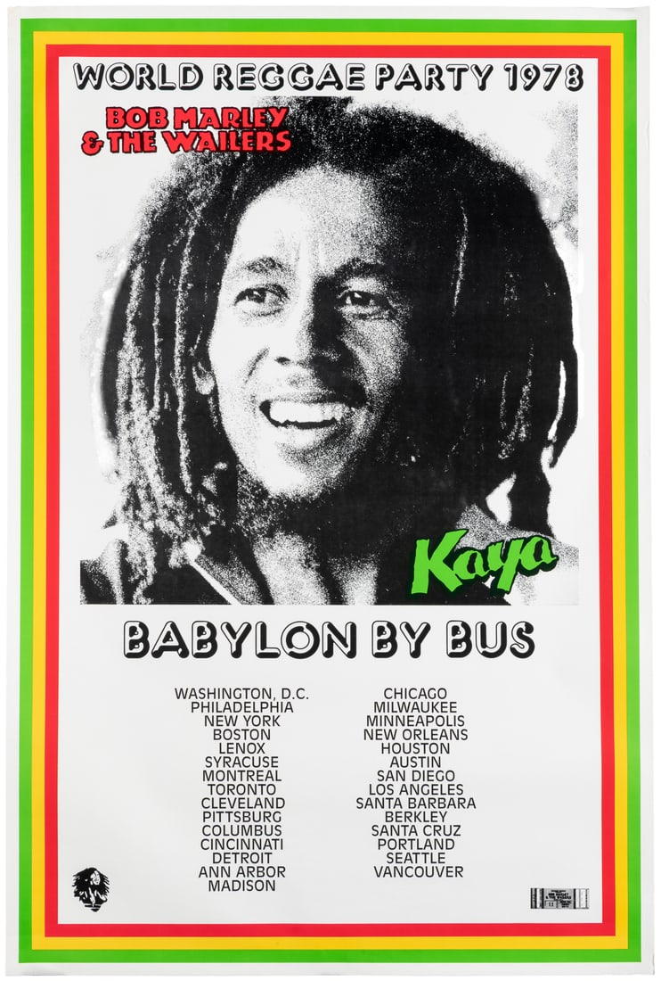 Bob Marley & The Wailers / World Reggae Party. 1978. Color ... (1 of 1)