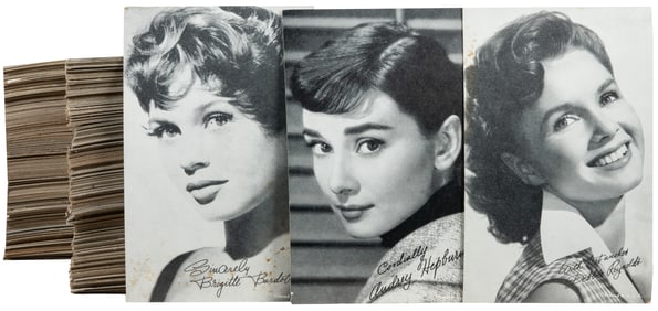 Lot of Exhibit Supply Celebrity Vending Cards. Circa 1940s....