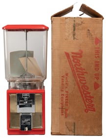 Pair of Northwestern Tabletop Gumball Machines, Both in Ori...
