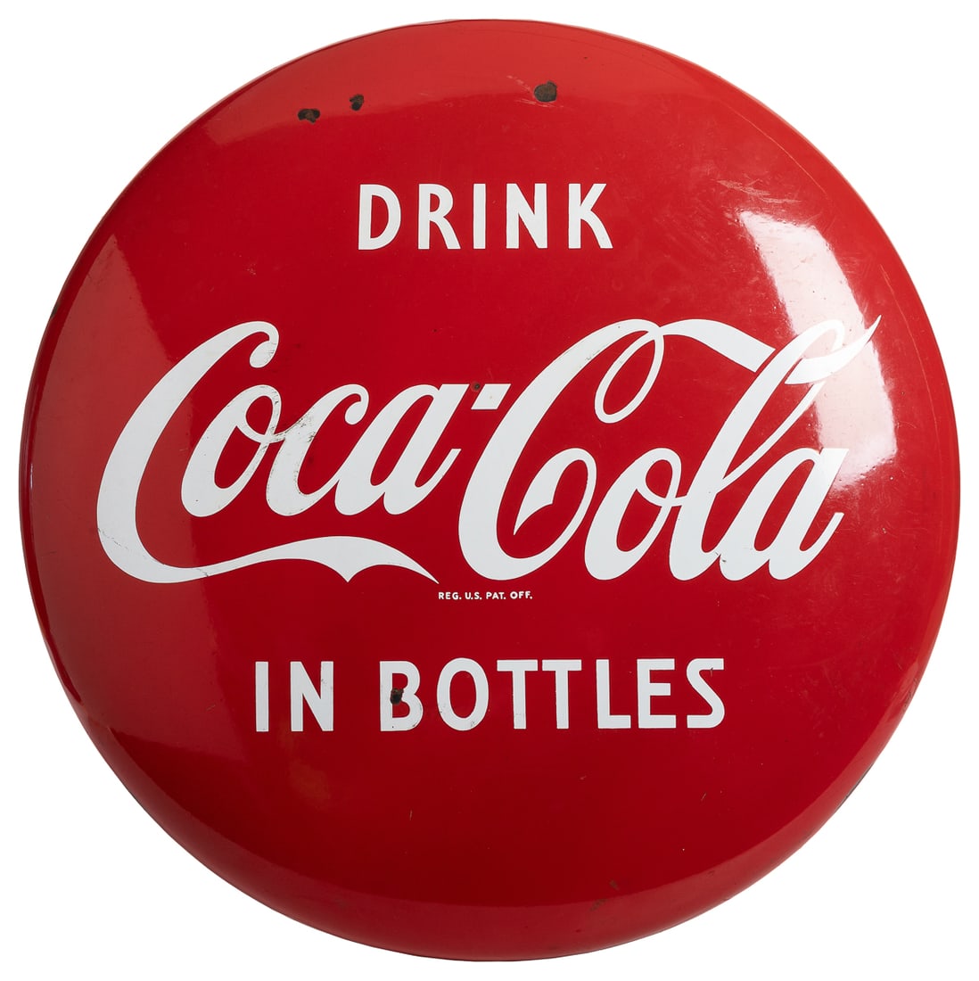 Coca-Cola Large “Button” Sign. [Atlanta: The Coca-Cola Comp... (1 of 3)