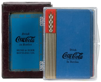 Two Coca-Cola Advertising Playing Card Decks. Circa 1930s-4...