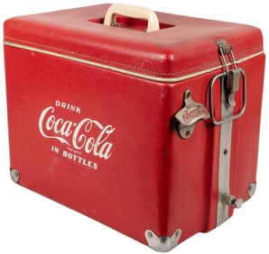 Coca-Cola Vintage “Drink Coca-Cola in Bottles” Portable Coo...