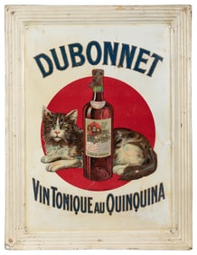 Dubonnet Quinquina Tonic Tin Advertising Sign. Marseille: G...