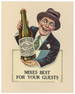 Marquette Club Ginger Ale Diecut Sign / Standee. Circa 1920...