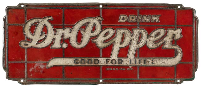 Dr. Pepper “Drink Dr. Pepper Good For Life” Art Deco-Style ...