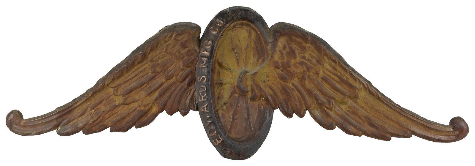 Winged Wheel Trade Sign. Cincinnati: Edwards Mfg. Co., ca. ... (1 of 1)