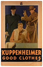 [STANLEY, Frederic, artist]. Kuppenheimer Good Clothes Card...