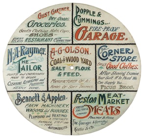 [SIGN-PAINTING]. Hand-Painted Sign for Multiple Businesses....