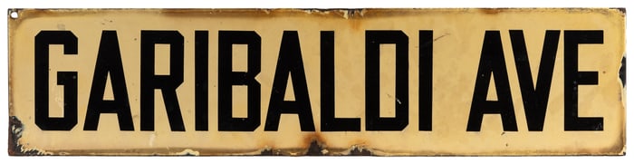 Pair of New York Porcelain Street Signs. Includes New Dorp ...