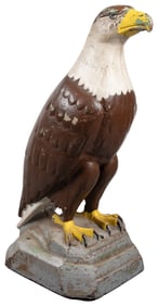 White Eagle Gas Co. Cast Iron Painted Statue of an Eagle. [...